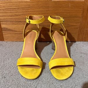 Nine West Yellow Heels